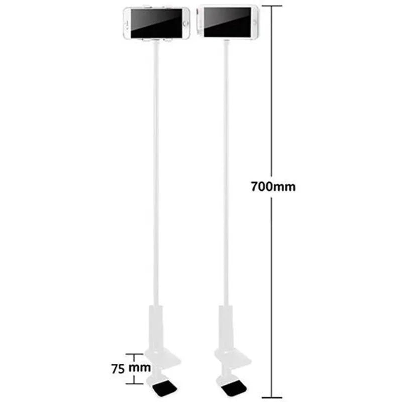 Flexible mount holder for phone and tablet with bendy arm and suction cup base