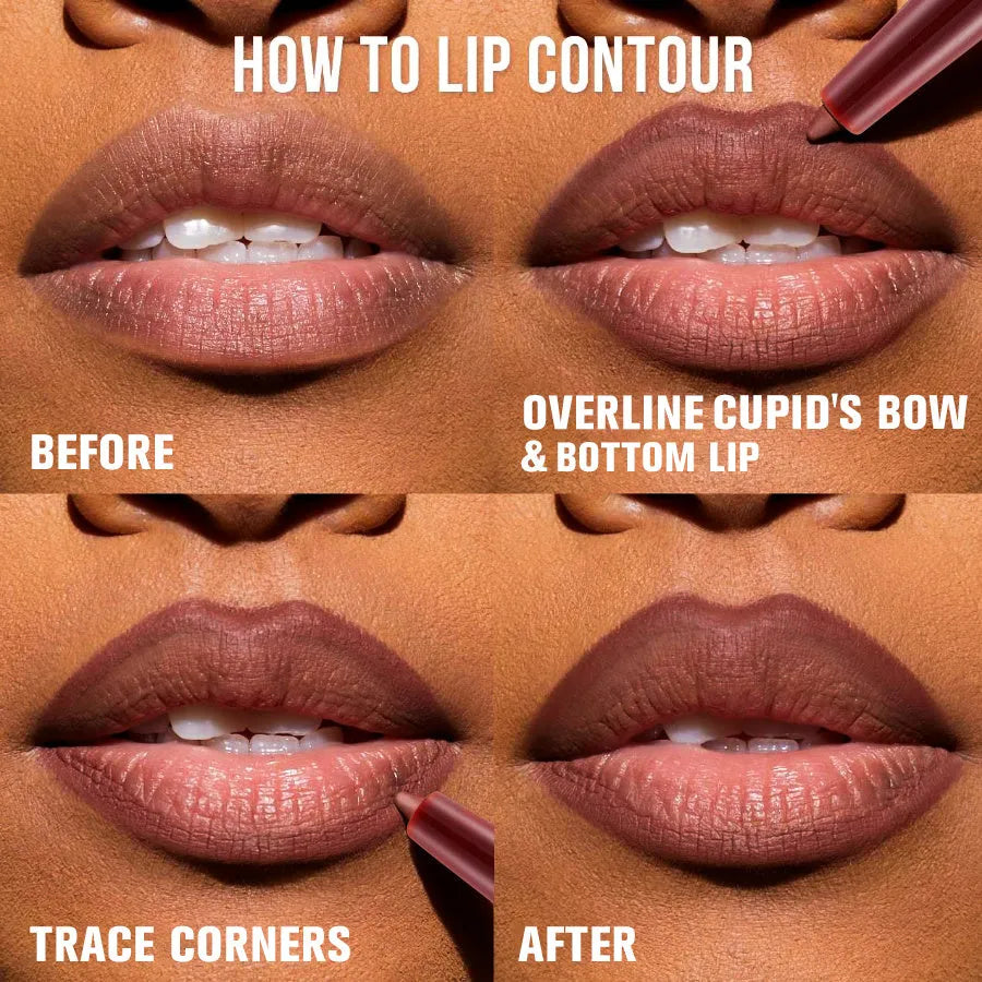 PHOFAY waterproof anti-fading lipliner pencil 0.8g in multiple colour shades