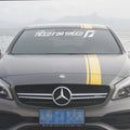 Need For Speed themed car sticker for windscreen application in white, rose, or silver.