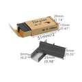 Box of 1000 metal office staples in four colour options: black, purple, rose gold and rose red