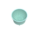 Cyan silicone pet licking mat slow feeding bowl with suction cup base