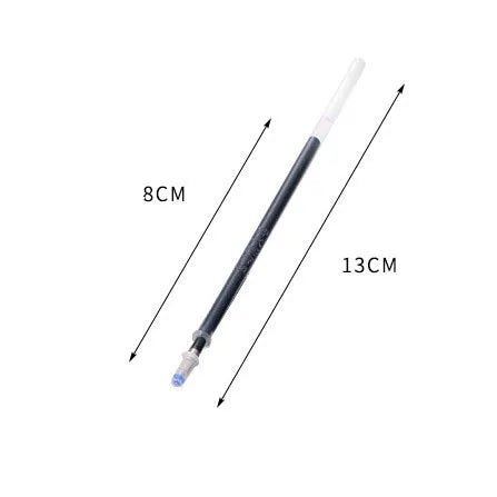 Automatic fade away pen set with holder, case and eight refills for temporary writing