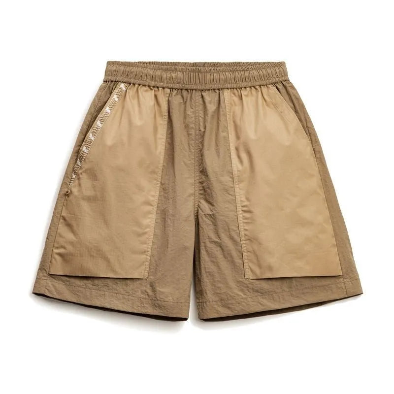 Madden Workwear Mountain quick-drying khaki shorts for men with large pockets and straight-cut leg
