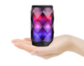Black crystal-cut Coke can shaped Bluetooth speaker with colourful LED starry sky lighting effects.