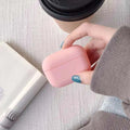 Clear plastic protective case for AirPods Pro earbuds in a selection of colours.