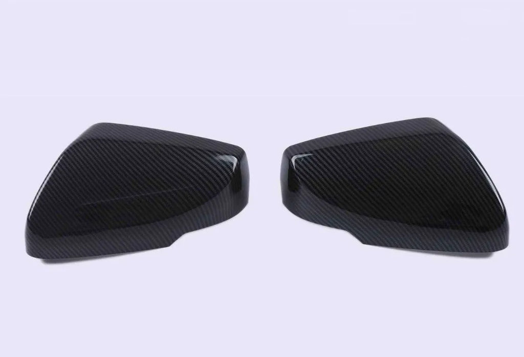 Cadillac CT5 CT6 carbon fibre pattern rearview mirror covers in ABS construction