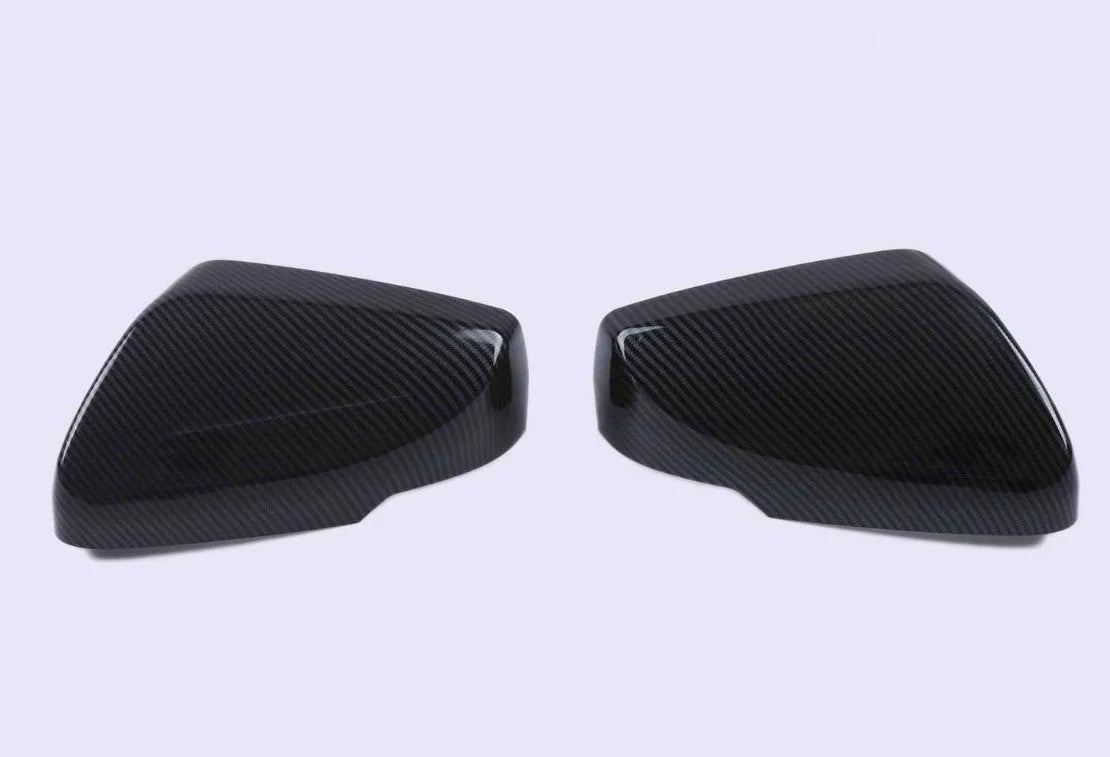 Cadillac CT5 CT6 carbon fibre pattern rearview mirror covers in ABS construction