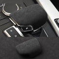 Audi interior modification gear handle in black, with strong grip texture, for A4L or Q5L model