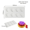 Round silicone cake mould with bubble tower pattern design for baking