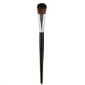 Children's nylon oil painting brush with wooden handle, black or blue colour, single curved wire design