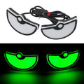 Triangle eyes modified motorcycle decorative lights in plastic, 12V, waterproof, available in five colours
