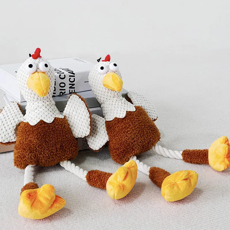 White durable dog chew toy for boredom relief and training against destructive chewing.