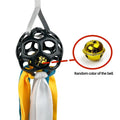Interactive toy ball for pets hollow with TPR sound and bell 75x13cm available in five colours
