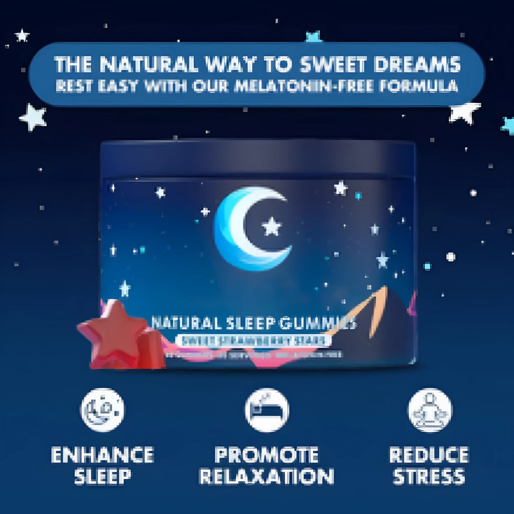 Bottle of 60 melatonin gummies sealed at room temperature for sleep support