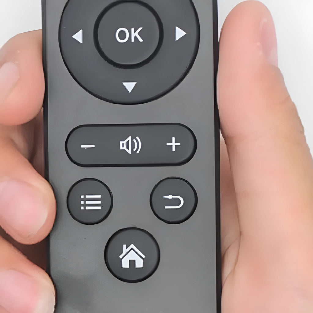 Plastic remote control for HY320mini projector replacement, black with multiple buttons