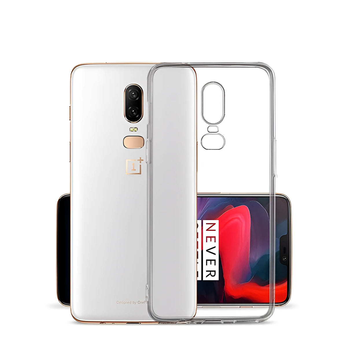 Transparent TPU phone case back cover for OnePlus 3T to 8 Pro and Nord models