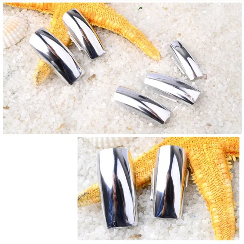 Mirror Nail Polish high-shine chrome finish nail varnish 12ml bottle metallic mirror effect
