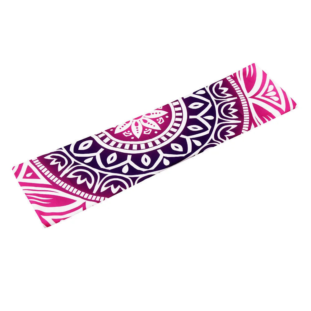 Round polyester bath towel with digital print, 150cm diameter, in style option 1