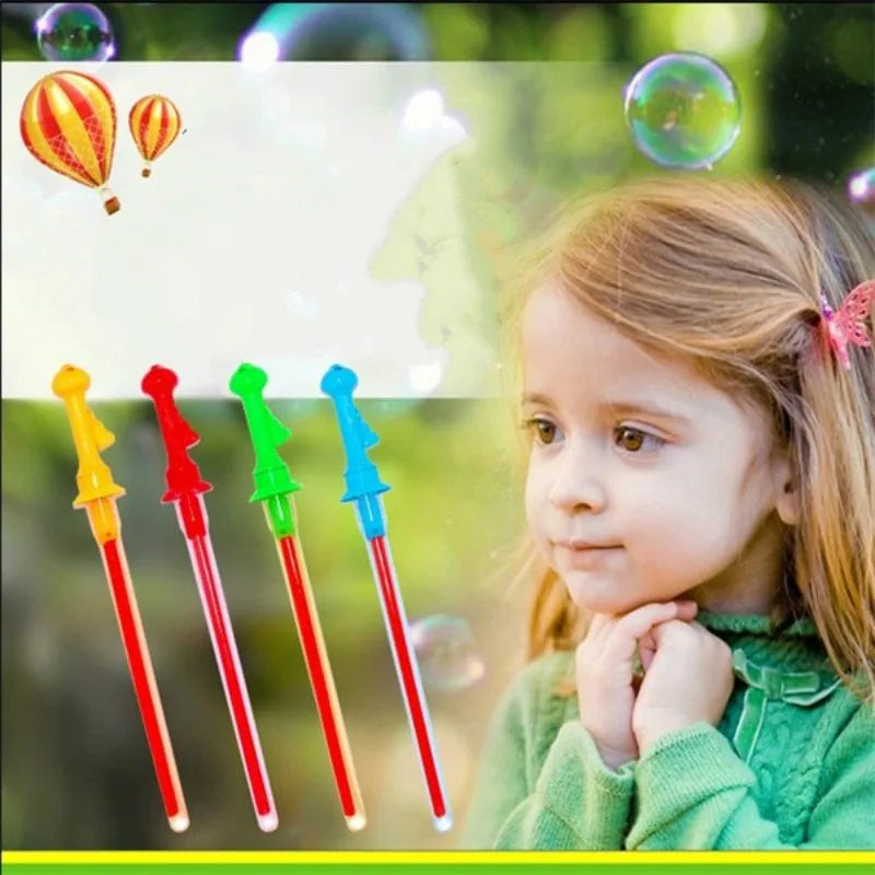 46cm long bubble gun in western sword shape for children's outdoor play, PC plastic, random colour