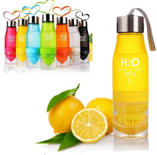 650ml BPA-free frosted plastic water bottle, 24cm, for gym yoga and outdoor cold drinks