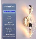 Modern minimalist Bond series wall lamp for living room TV background wall, 30x12x11cm, three light changing modes
