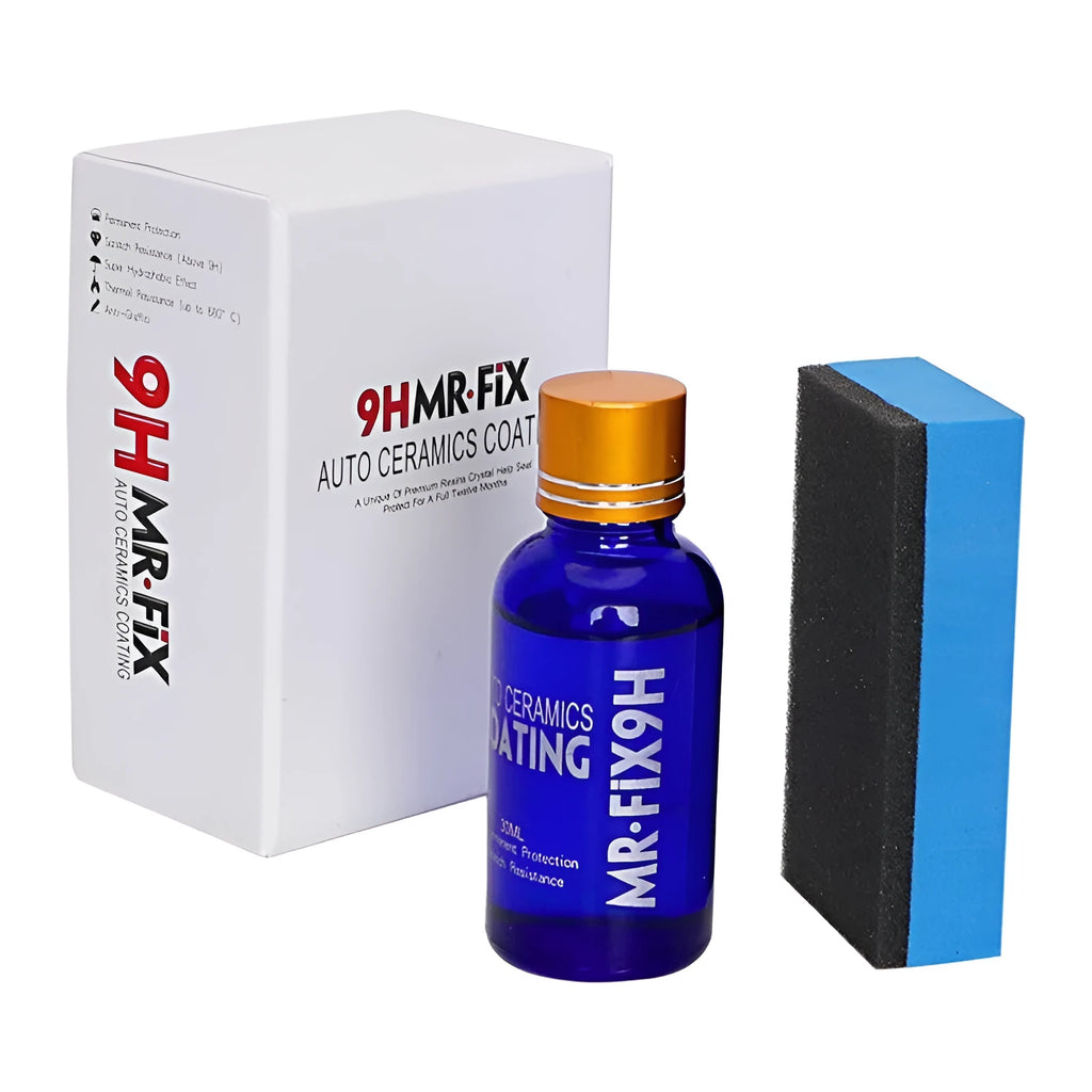 Anti-scratch car ceramic coating 9H hardness 30ml bottle with sponge applicator