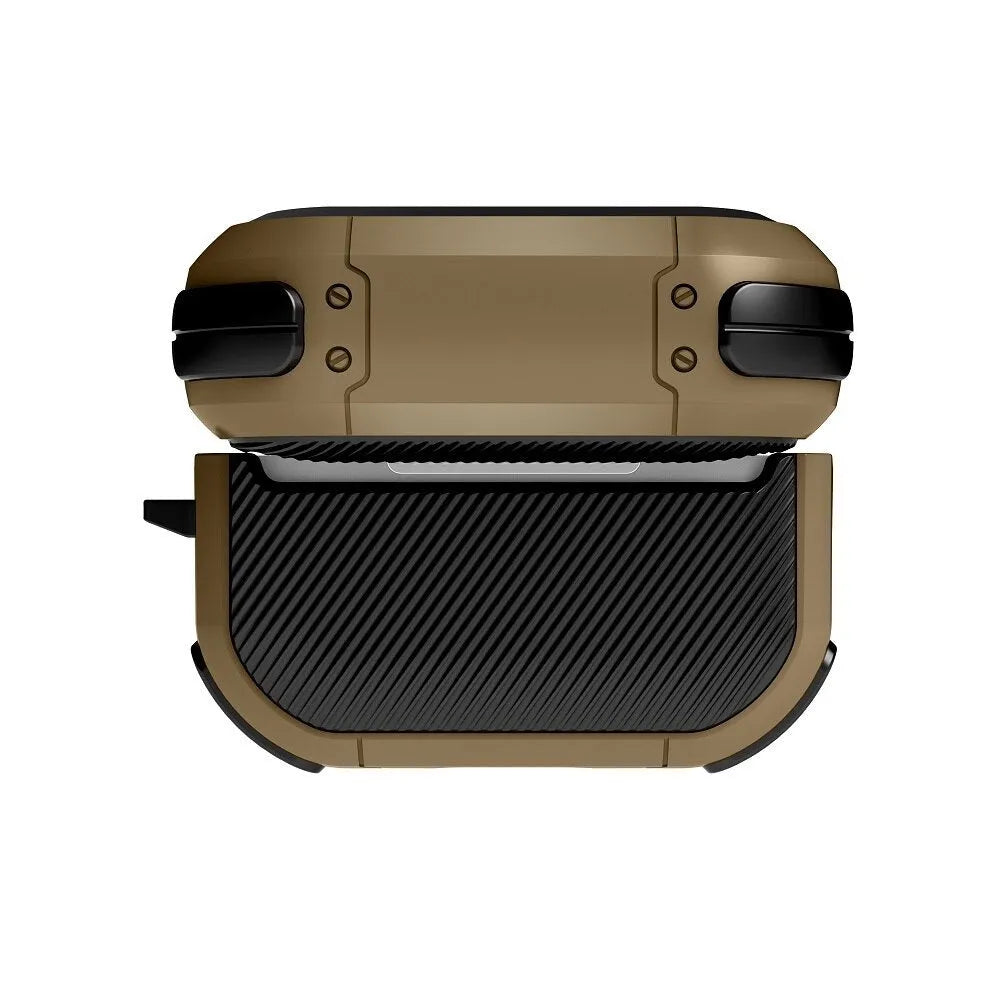 Black TPU and PC protective shell for Apple AirPods Pro charging case