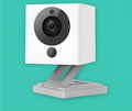 White indoor WiFi monitoring camera with night vision, 50x50x56mm, 1080P resolution