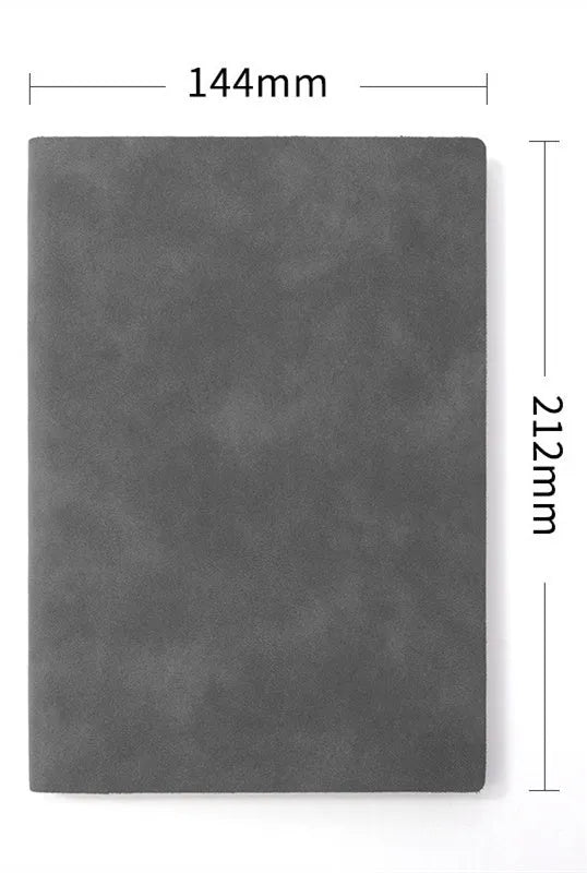 Soft noodle sheep leather buckle notepad in A5 and A6 with 100 sheets and 200 pages, beige Dao Lin paper, and colour cover options.