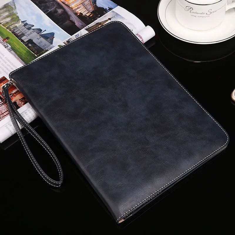 Imitation leather tablet protection cover in flip style for iPad with sleep function, apricot colour option