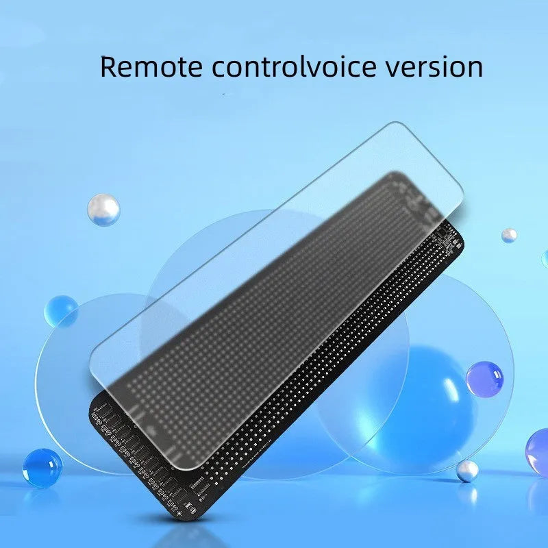 Full-colour LED display screen with remote control and voice activation capabilities