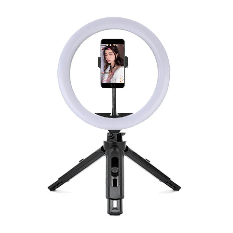 10-inch ring selfie light with 19cm metal bracket for smartphone photography
