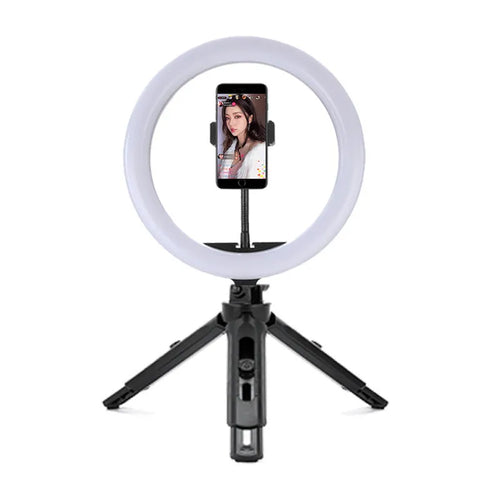 10-inch ring selfie light with 19cm metal bracket for smartphone photography