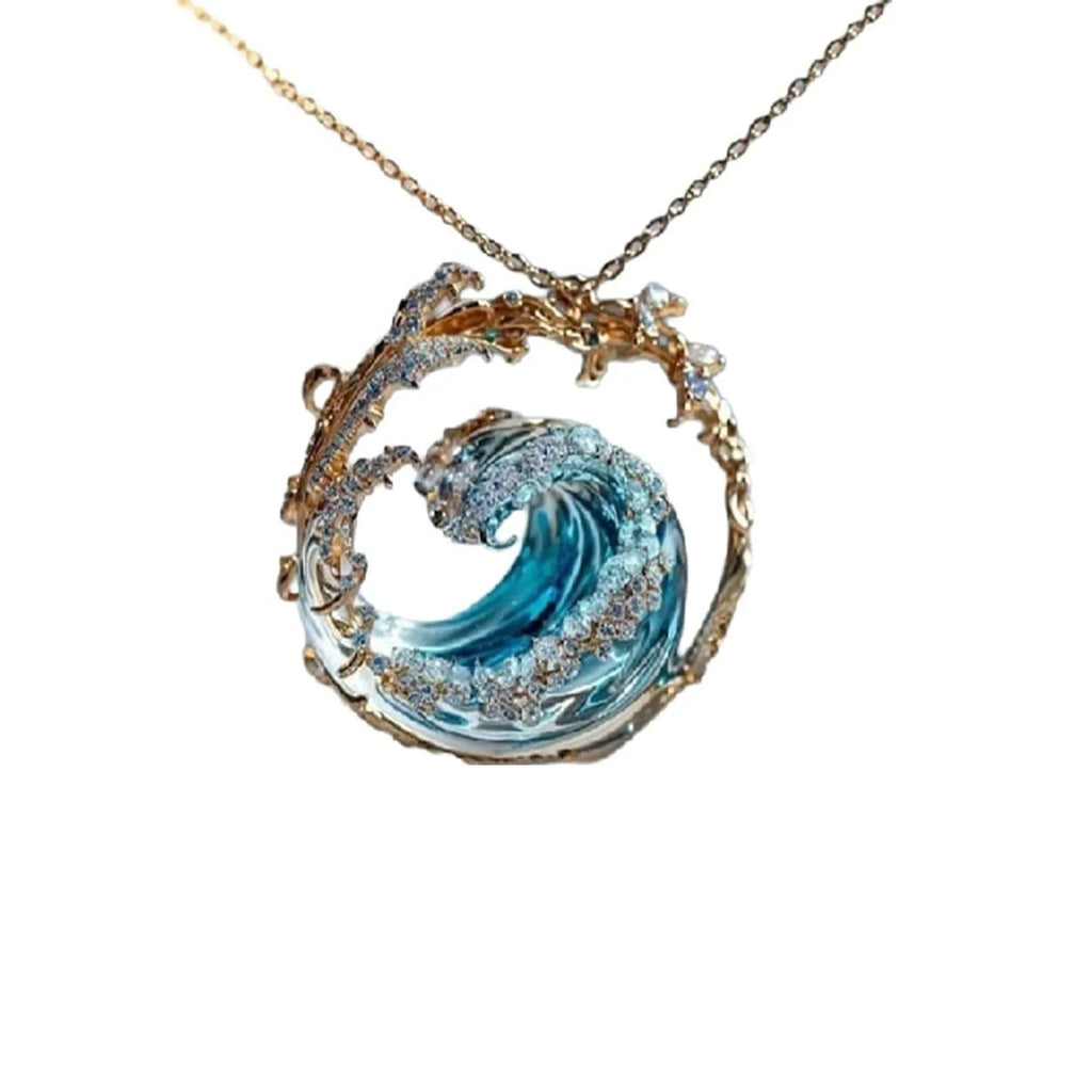 HAILANG ocean theme adjustable copper necklace with electroplated finish and regular chain for women