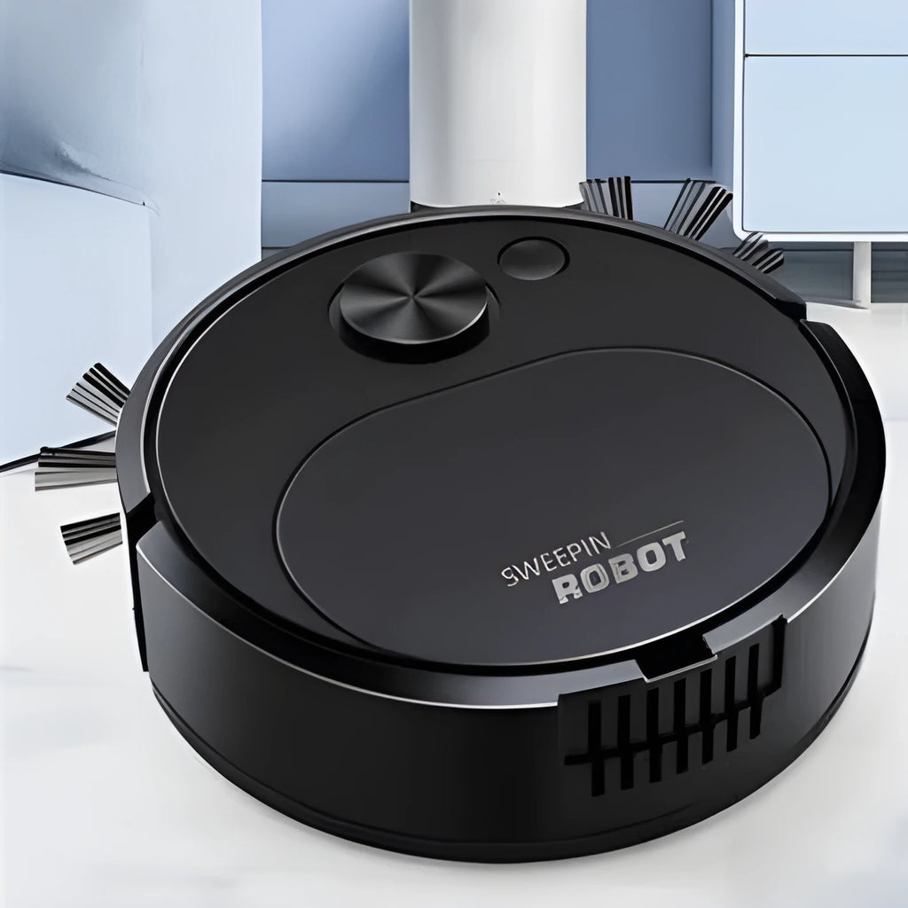 Mini USB rechargeable sweeping robot vacuum with wear resistant brush and lock water mop for hard floors