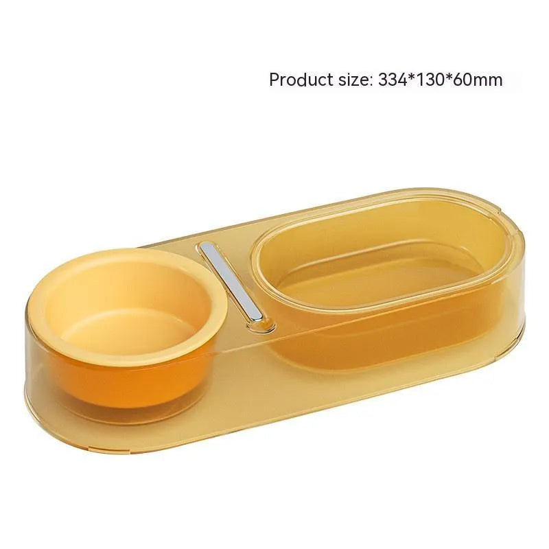 Cat bowl mixed spoon design in Taro Purple with stainless steel and ceramic construction
