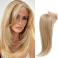 Synthetic hairpiece with inner buckle clip-on attachment in one of six style colour options