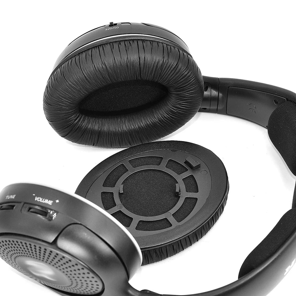 Sennheiser RS series replacement earmuff cushions in velvet finish with snap-on sponge tips