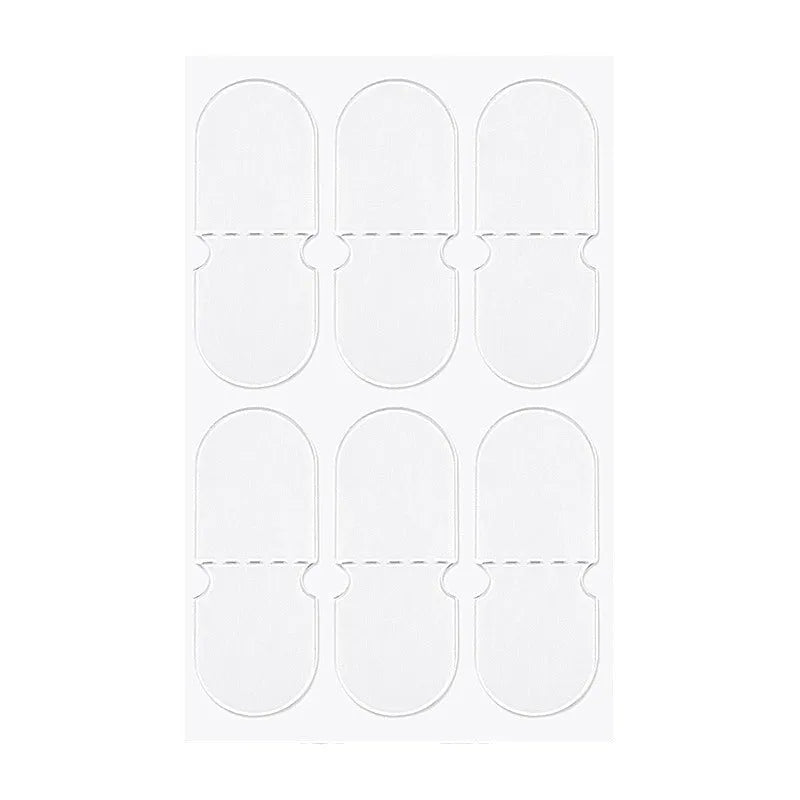 Transparent and frosted disposable ear patches for invisible hairstyling support