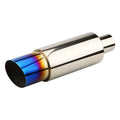 Car modification exhaust pipe stainless steel straight drum silencer 365mm universal fit