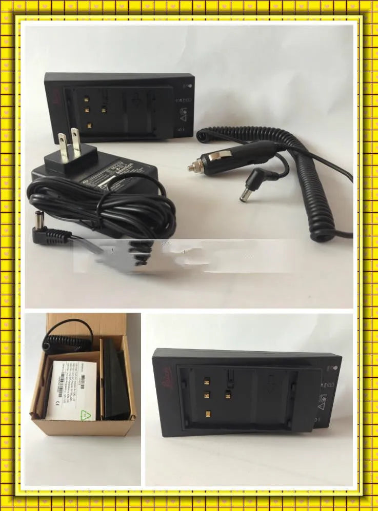 GKL112 compact white 220V car charger unit with UK plug, shown on a car dashboard.