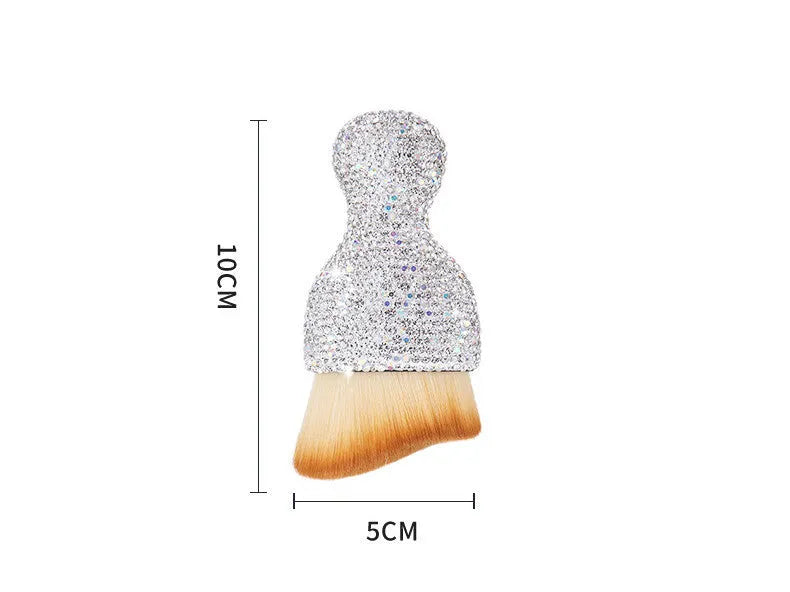 Car interior cleaning brush with PVC bristles in white, pink, and black colour options