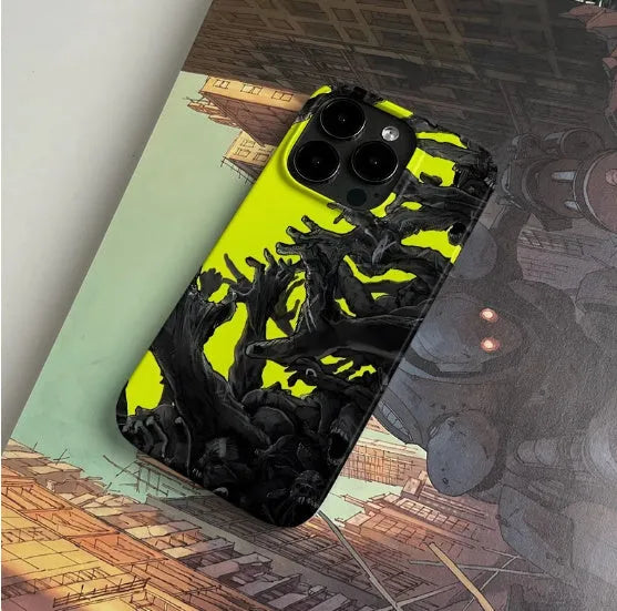 Scratch-resistant hard shell iPhone case for 12 to 16 series in glossy, frosted and half-package styles