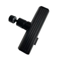 Kitchen faucet waterfall nozzle extension with rotating sprayer in black or silver finish