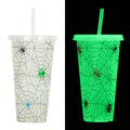 A 720ml cylindrical plastic cup with a luminous straw, shown in one of six available colours.