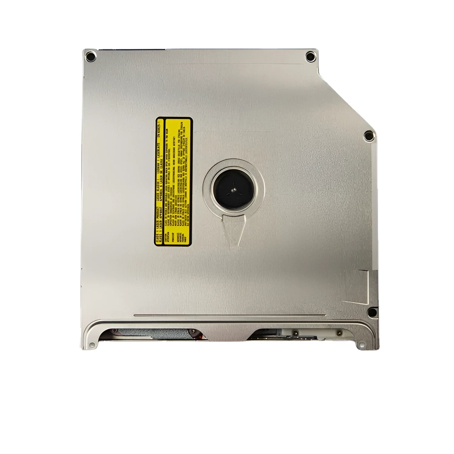 MacBook Pro 13 inch SATA optical drive replacement part showing silver finish and connector