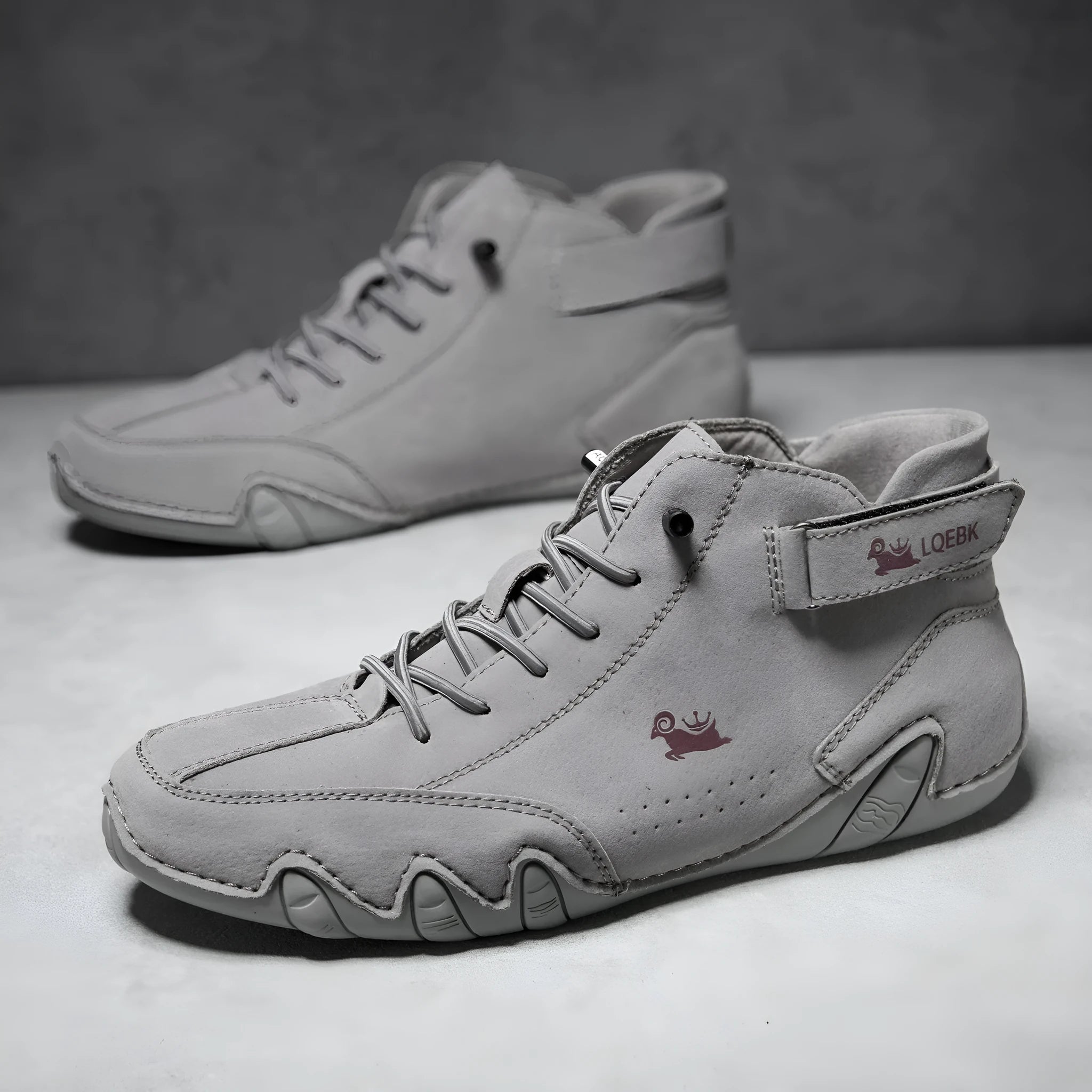Men's high-top casual Martin boots with microfiber upper and rubber sole in multiple colour options
