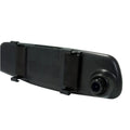 Car driving recorder HD night vision rearview mirror 4.3-inch wide-angle lens black