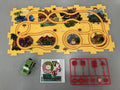 Children puzzle electric railroad speeder DIY assembly track set with automatic car and plastic pieces in multiple themes