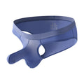 Men's low waist briefs underwear in Ice Silk fabric on a size chart showing weights for S, M, L, and XL.
